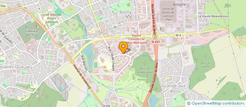 localisation de l'entreprise CAP AVENIR DIVERSITE à METZ