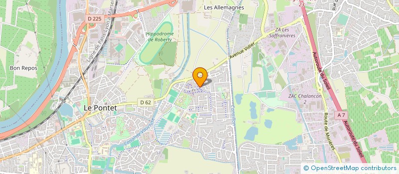 localisation de l'entreprise CAP AVENTURE  LE PONTET