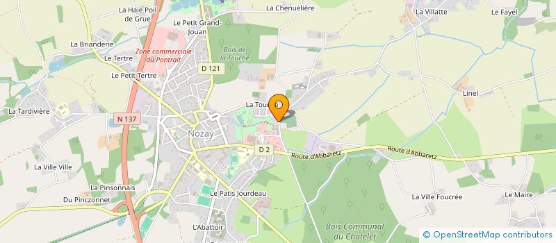 localisation de l'entreprise CAP'AVENTURES à NOZAY