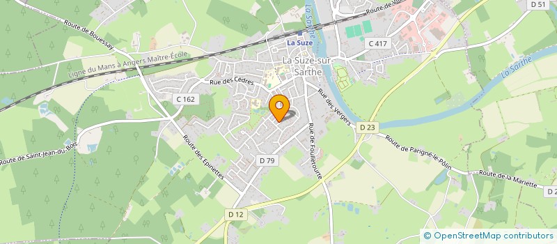 localisation de l'entreprise CAP AVENTURES  LA SUZE-SUR-SARTHE