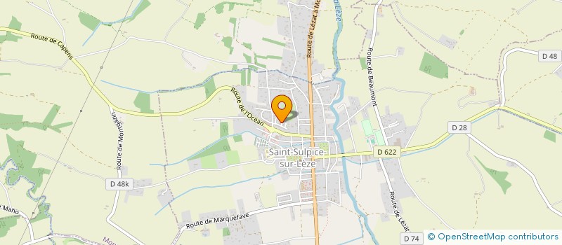 localisation de l'entreprise CAP AZUR 31  SAINT-SULPICE-SUR-LEZE