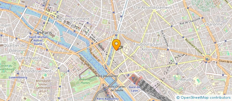 localisation de l'entreprise CAP BASTILLE  PARIS