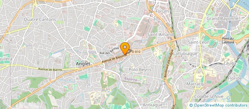 localisation de l'entreprise CAP BISCAYE  ANGLET