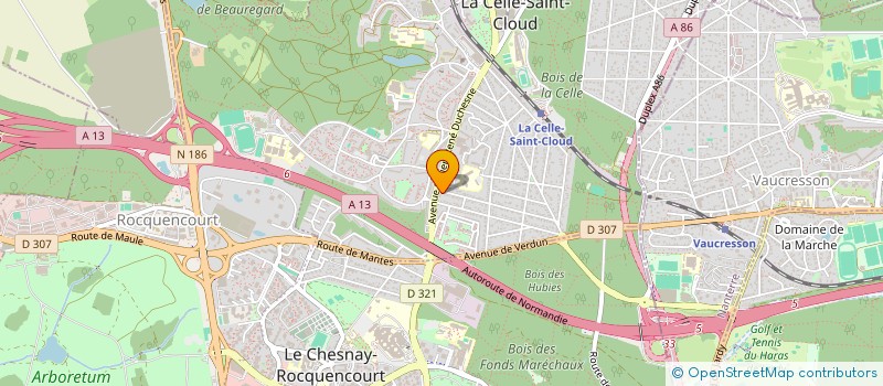 localisation de l'entreprise CAP BLANC 30  LA CELLE-SAINT-CLOUD