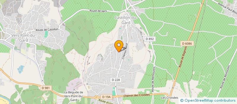 localisation de l'entreprise CAP BLANC  CASTILLON-DU-GARD