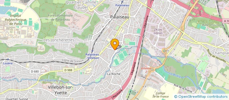 localisation de l'entreprise CAP BLEU  PALAISEAU