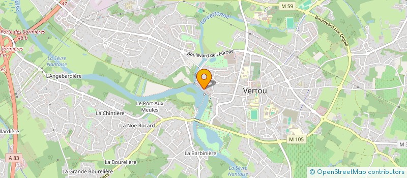 localisation de l'entreprise CAP BLEU  VERTOU