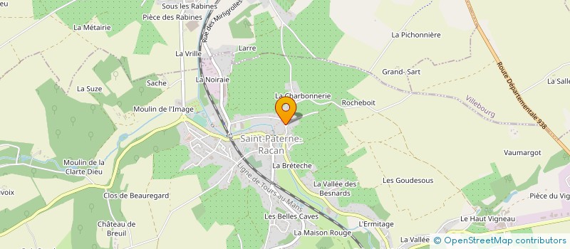 localisation de l'entreprise CAP BY VALERIE CHAPON  SAINT-PATERNE-RACAN