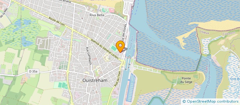 localisation de l'entreprise CAP CANAL MER  OUISTREHAM