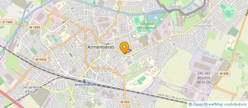 localisation de l'entreprise CAP CARRELAGE à ARMENTIERES