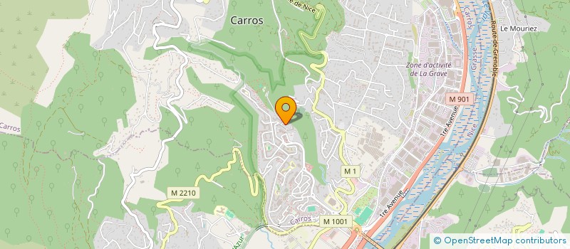 localisation de l'entreprise CAP CARROS à CARROS