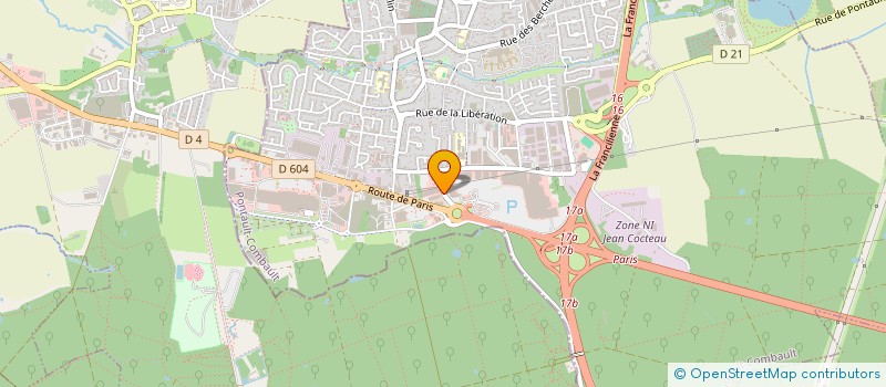 localisation de l'entreprise CAP CASH à PONTAULT-COMBAULT