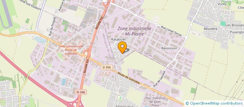 localisation de l'entreprise CAP CASH  GENAS