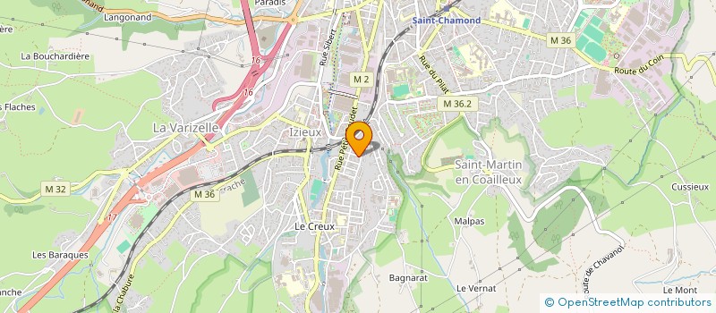 localisation de l'entreprise CAP CHIMIE à SAINT-CHAMOND
