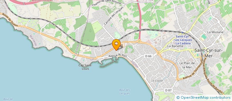 localisation de l'entreprise CAP CLEAN à SAINT-CYR-SUR-MER