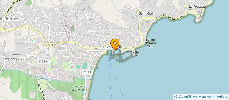 localisation de l'entreprise CAP CLEAN SERVICES à LE LAVANDOU