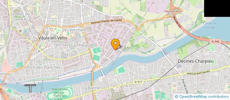 localisation de l'entreprise CAP CLOISON  VAULX-EN-VELIN