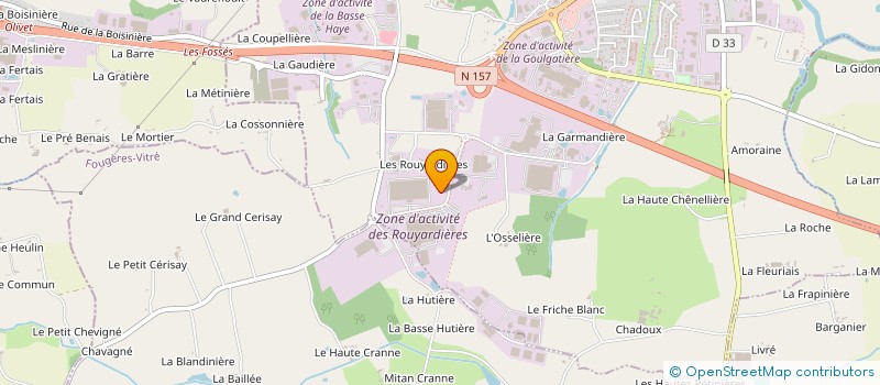 localisation de l'entreprise CAP COD  CHATEAUBOURG