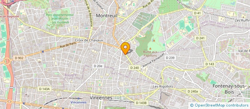 localisation de l'entreprise CAP COD à MONTREUIL