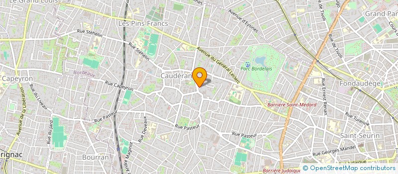 localisation de l'entreprise CAP COEUR SARL à BORDEAUX