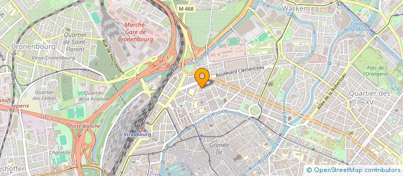 localisation de l'entreprise CAP COIFFURE à STRASBOURG