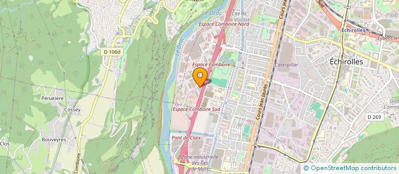 localisation de l'entreprise CAP COLOR à ECHIROLLES