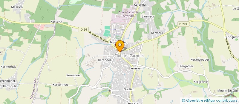 localisation de l'entreprise CAP CONDUITE  CLOHARS-CARNOET