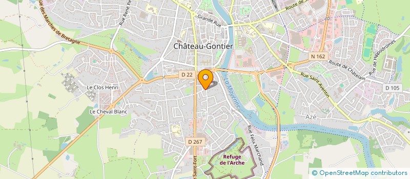 localisation de l'entreprise CAP CONDUITE à CHATEAU-GONTIER-SUR-MAYENNE