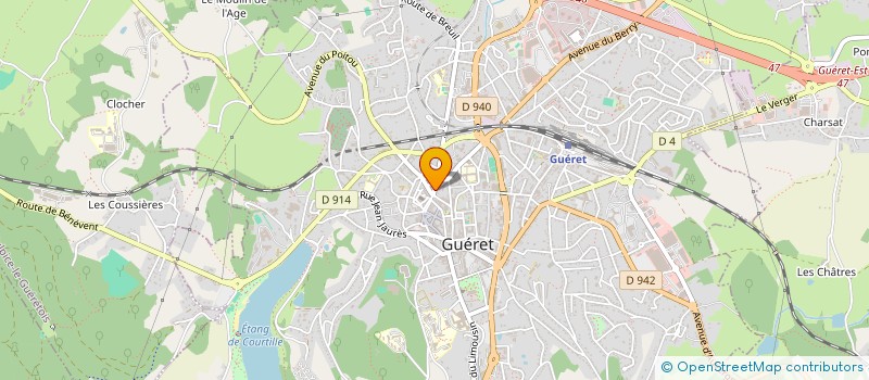 localisation de l'entreprise CAP CONDUITE FORMATION à GUERET