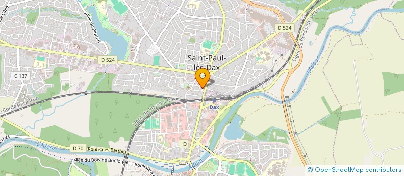 localisation de l'entreprise CAP : CONNAITRE, AGIR, PREVENIR à SAINT-PAUL-LES-DAX