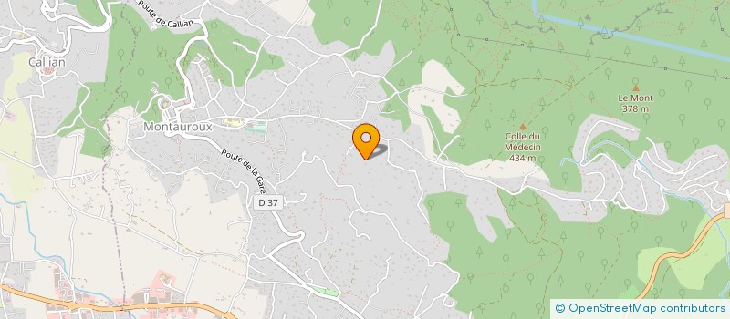 localisation de l'entreprise CAP CONSTRUCTION  MONTAUROUX