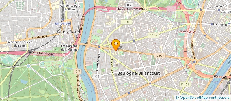 localisation de l'entreprise CAP CONTROLE à BOULOGNE-BILLANCOURT