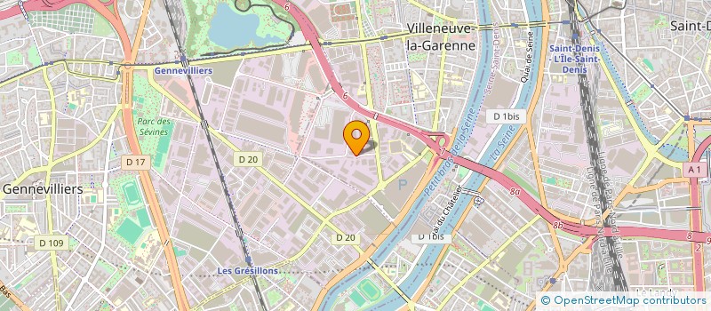 localisation de l'entreprise CAP COURSES à VILLENEUVE-LA-GARENNE