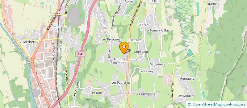 localisation de l'entreprise CAP COURTAGE ASSURANCE PREVOYANCE  SONNAZ