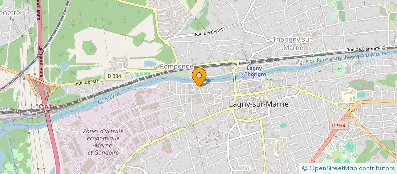 localisation de l'entreprise CAP CREATIVES à LAGNY-SUR-MARNE