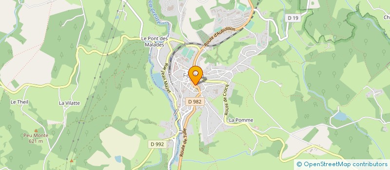 localisation de l'entreprise CAP CREUSE IMMOBILIER à VALLIERE