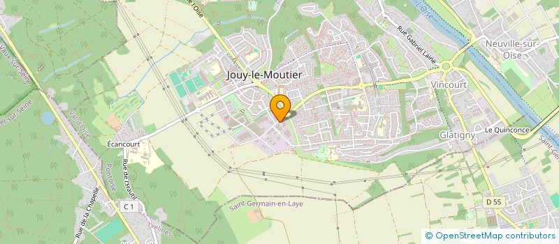 localisation de l'entreprise CAP CUISINE à JOUY-LE-MOUTIER