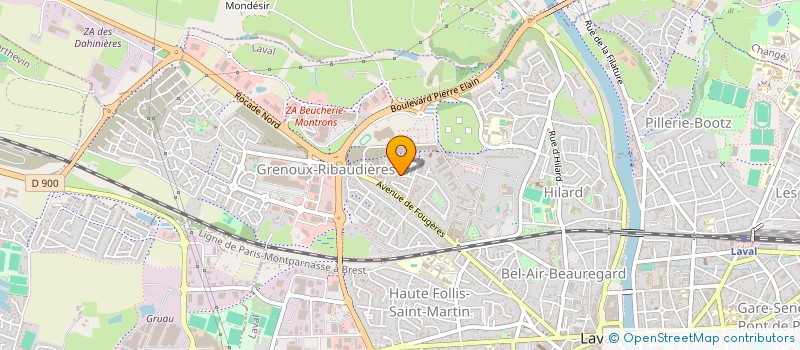 localisation de l'entreprise CAP CULTURE ET ECHANGES à LAVAL