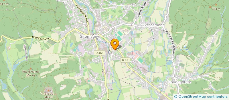 localisation de l'entreprise CAP D  GIROMAGNY