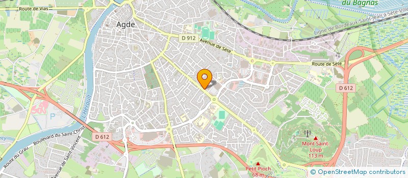 localisation de l'entreprise CAP D'AGDE DIFFUSION  AGDE