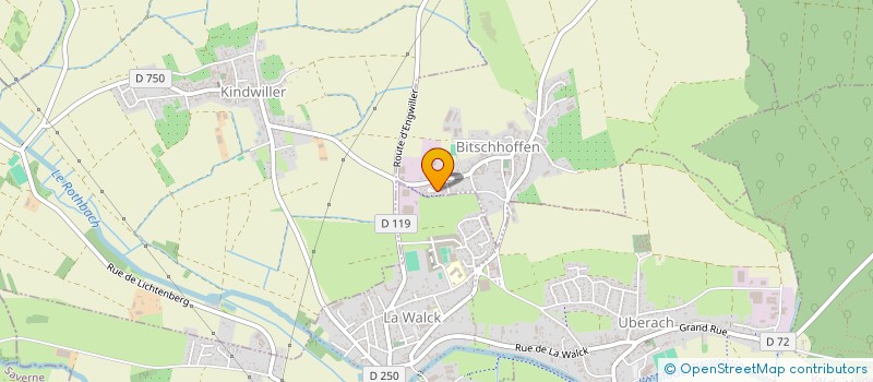 localisation de l'entreprise CAP D'HAG OBERNAI  BITSCHHOFFEN