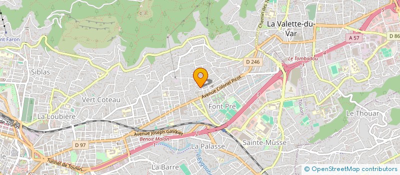 localisation de l'entreprise CAP D OR à TOULON