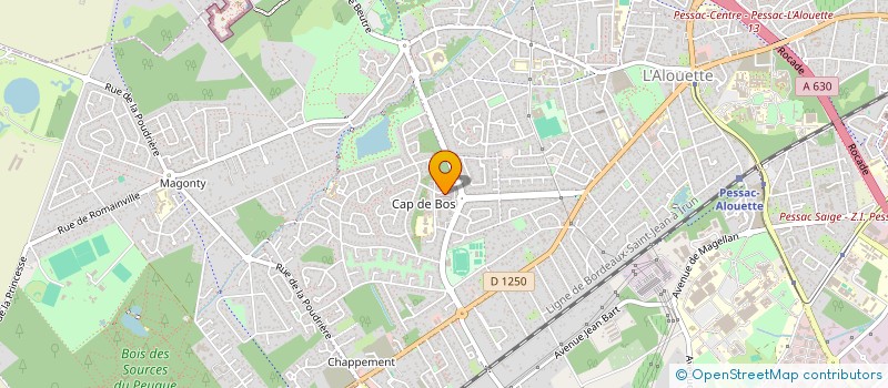 localisation de l'entreprise CAP DE BOS à PESSAC