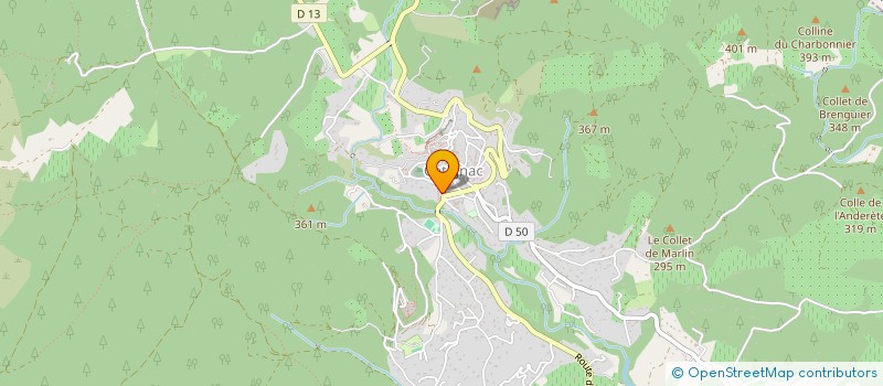 localisation de l'entreprise CAP DE L 'ELAN SARL  COTIGNAC