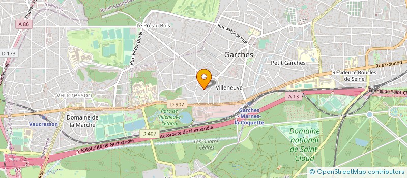 localisation de l'entreprise CAP DE LA HEVE DEVELOPPEMENT à GARCHES