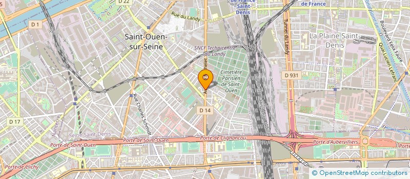 localisation de l'entreprise CAP DECO à SAINT-OUEN-SUR-SEINE