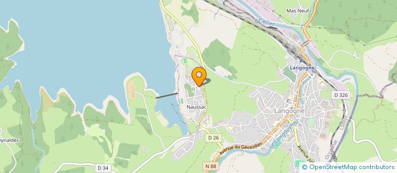 localisation de l'entreprise CAP-DEFI.LOZERE  NAUSSAC-FONTANES