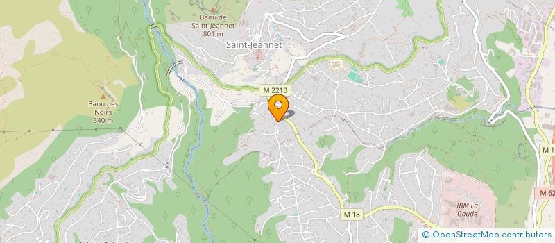 localisation de l'entreprise CAP DES BAOUS (CULTURE ET ACTIVITES PHYSIQUES DES BAOUS)  SAINT-JEANNET