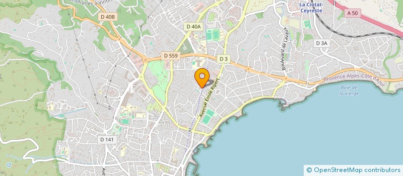 localisation de l'entreprise CAP DESIGN à LA CIOTAT