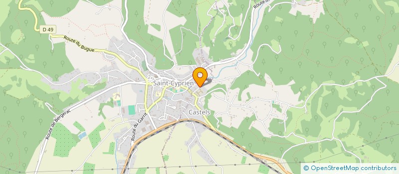 localisation de l'entreprise CAP DEVELOPPEMENT à CASTELS ET BEZENAC